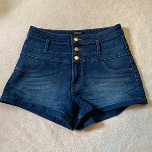 Refuge High Waisted Jean Shorts